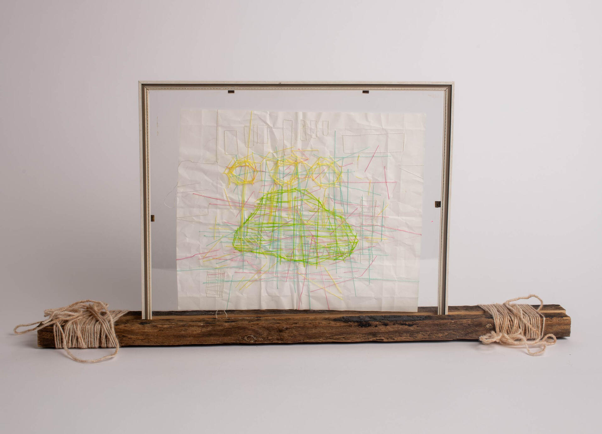 thread drawing 1 [2024] Paper, embroidery thread