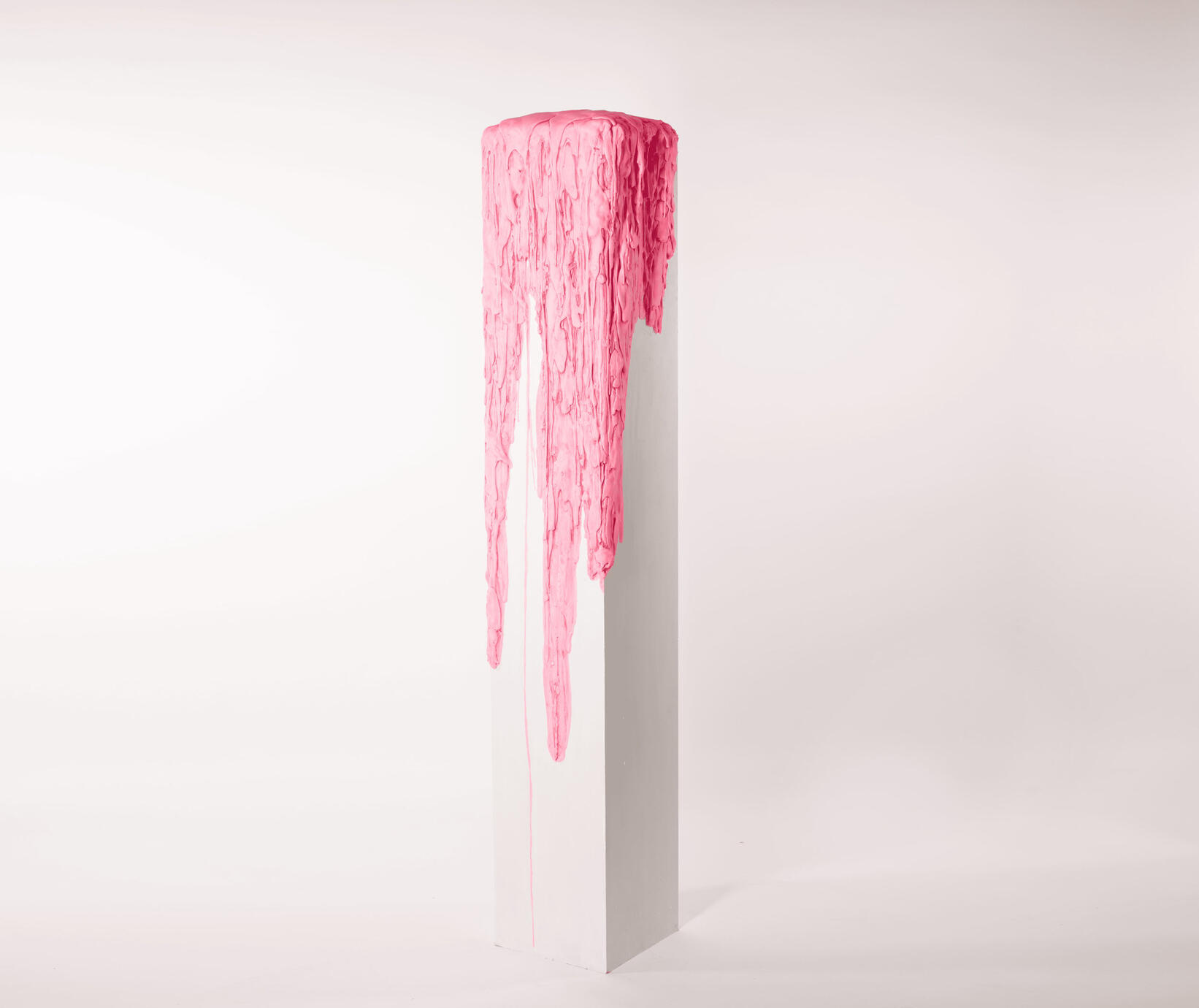 overflow: plinth 2 [2025] MDF, acrylic paint, plaster