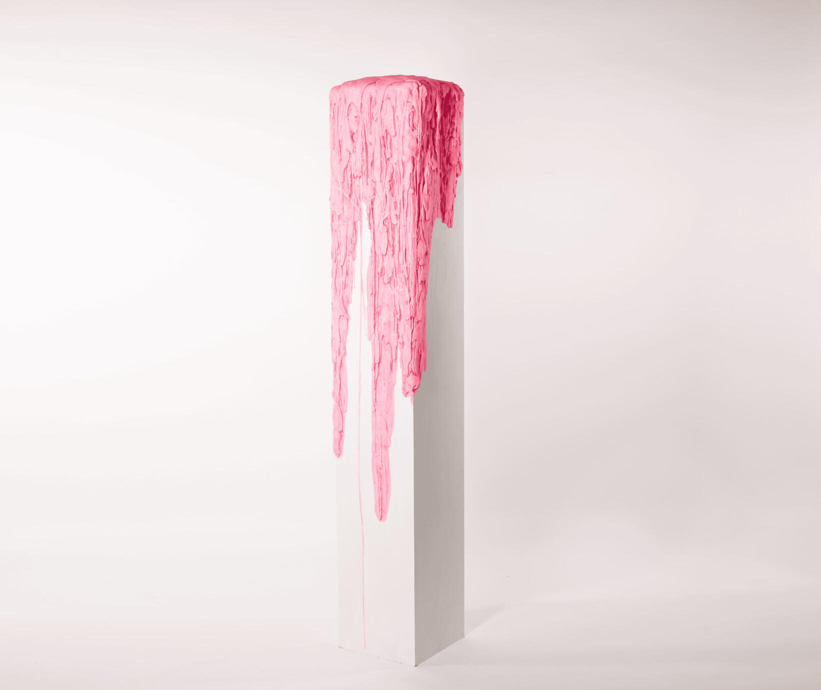 overflow: plinth 2 [2025] MDF, acrylic paint, plaster
